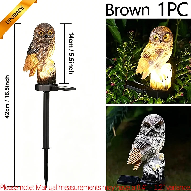 Owl Solar Garden Stake Light