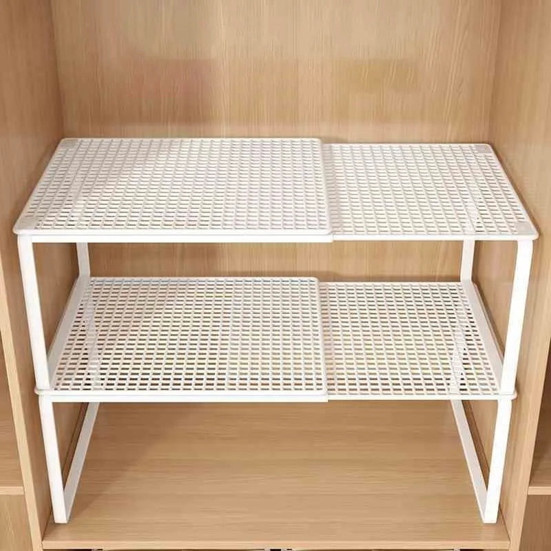 Adjustable Stackable Closet Shelf Divider for Cabinets & Wardrobes