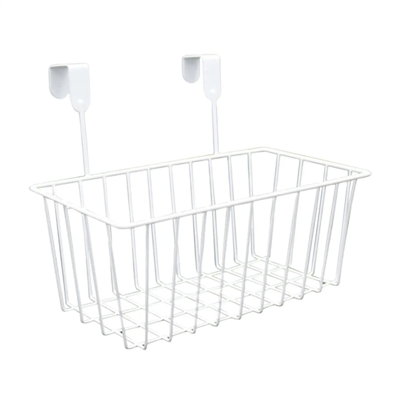 Over-the-Cabinet Metal Grid Basket Organizer for Kitchen & Bath