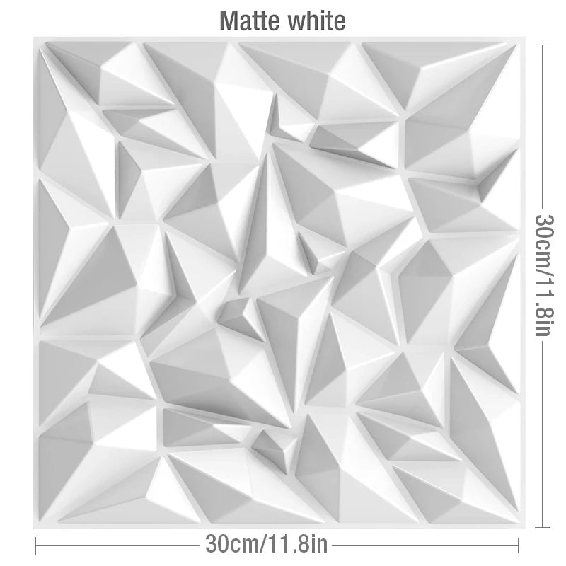 Facet 3D Geometric Wall Panel, 30x30cm