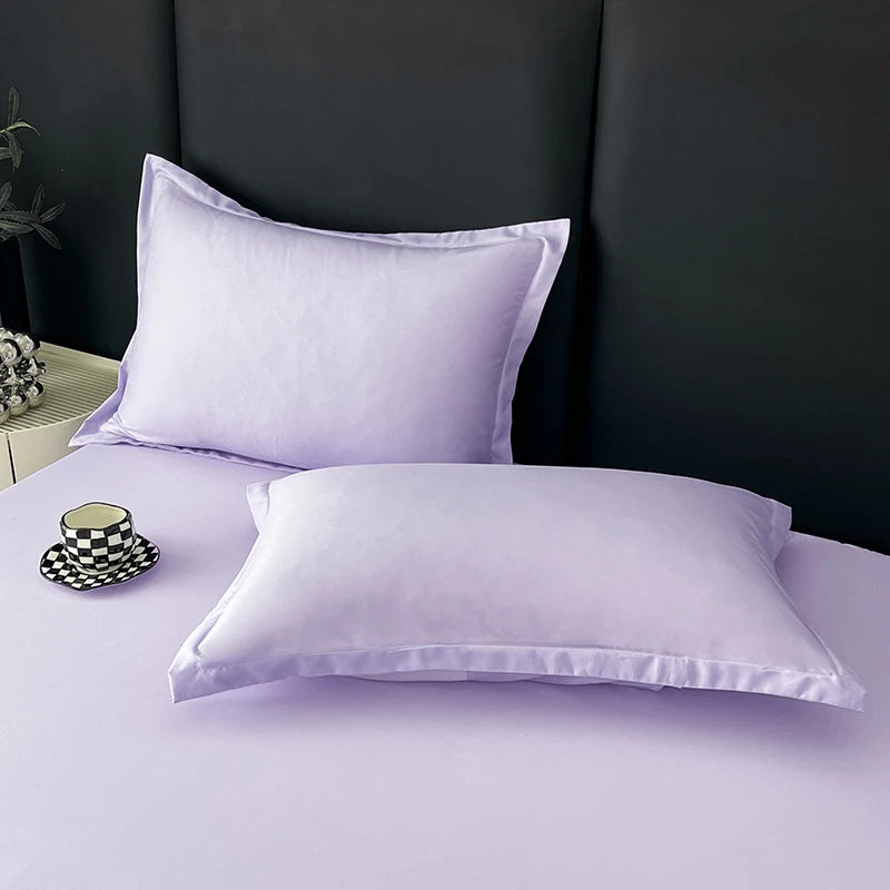 Classic Solid Color Pillowcase Set – Cotton Blend, 2-Pack