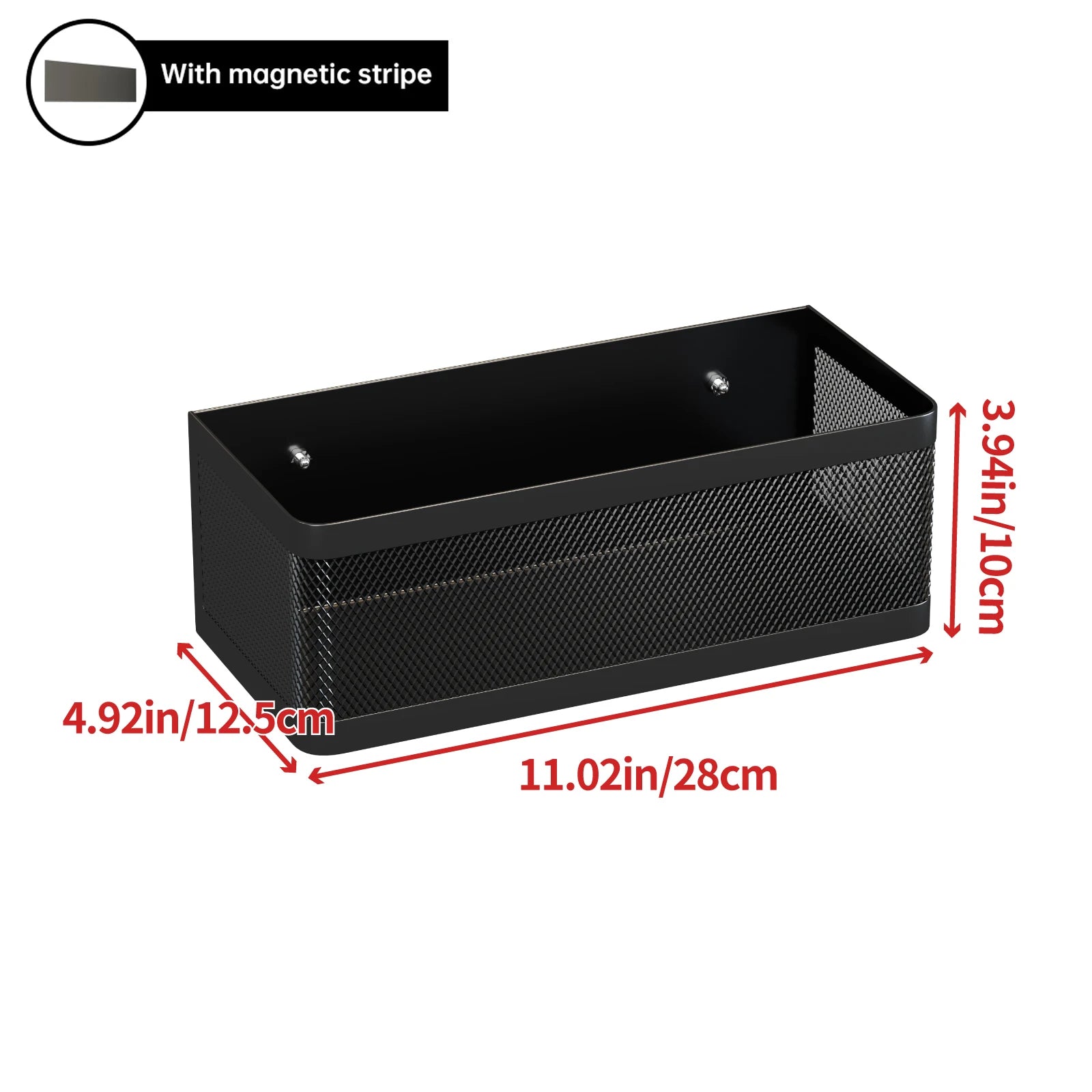 Magnetic Metal Storage Basket for Fridge, Laundry, or Small Kitchen