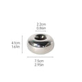 Caden Silvery Ceramic Tealight Holder