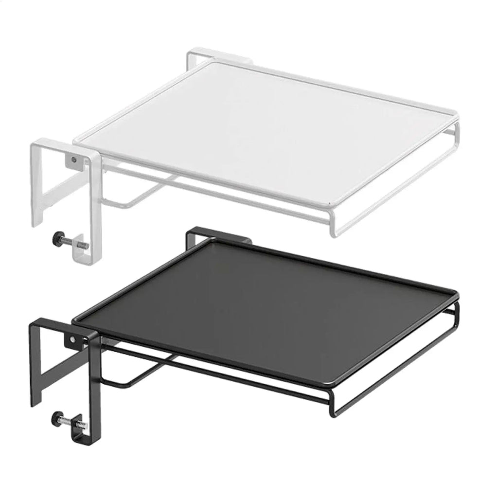 Foldable Over-Cabinet Shelf with Towel Bar for Small Kitchens & Bathrooms