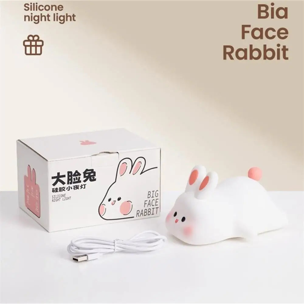 Willow Silicone Animal Night Light – USB Rechargeable Touch Lamp