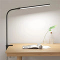 360° Adjustable LED Desk Lamp with Clamp – Black Gooseneck Office Light