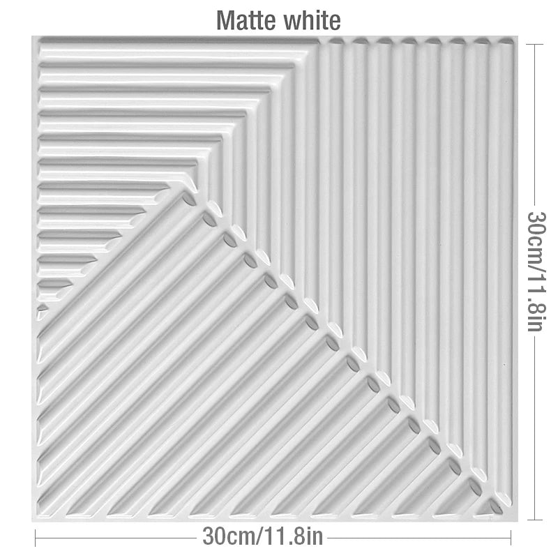 Facet 3D Geometric Wall Panel, 30x30cm