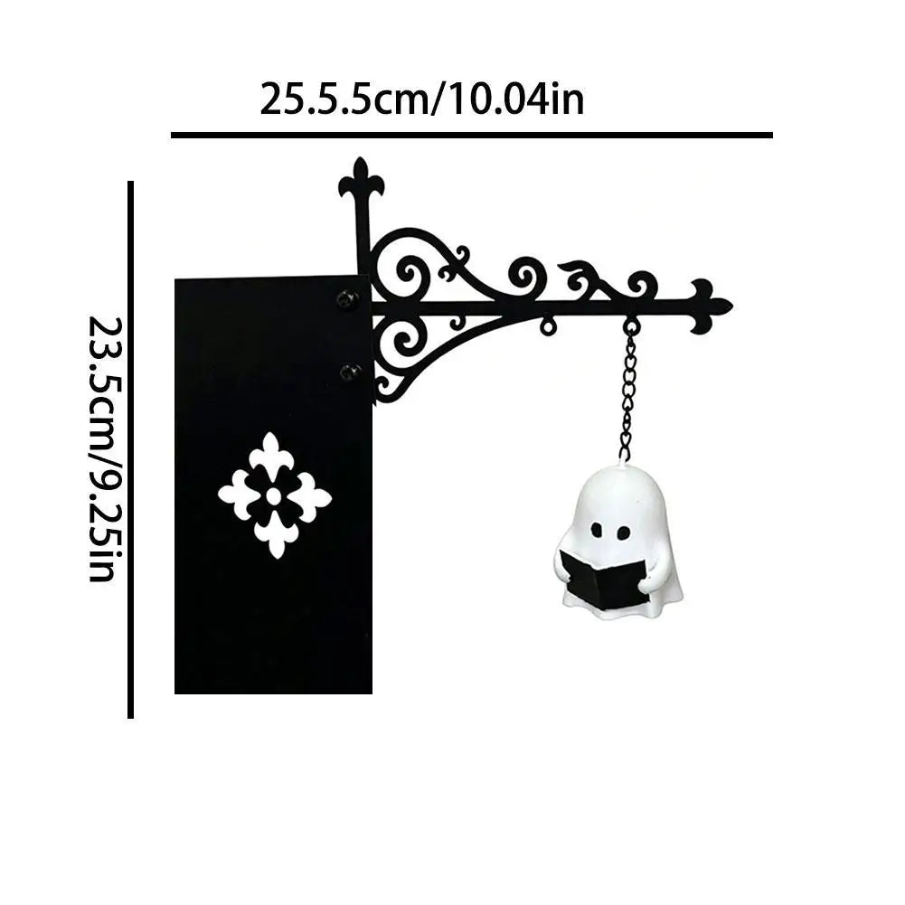 Arden Iron Ghost Bookshelf Lamp – Warm LED Reading Light for Cozy Shelves & Bedroom Decor
