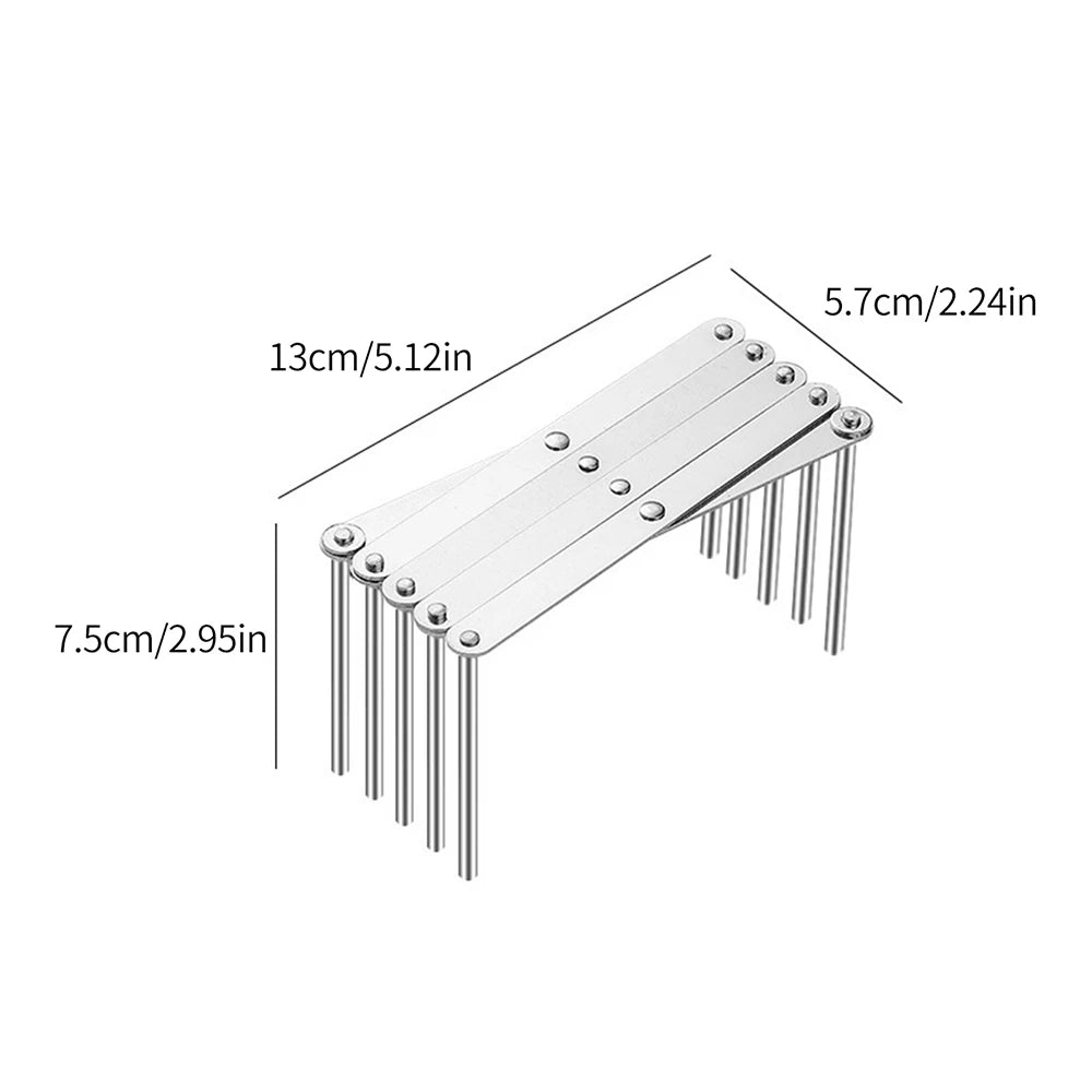 Retractable Stainless Steel Pot Lid and Plate Organizer for Kitchen Counters
