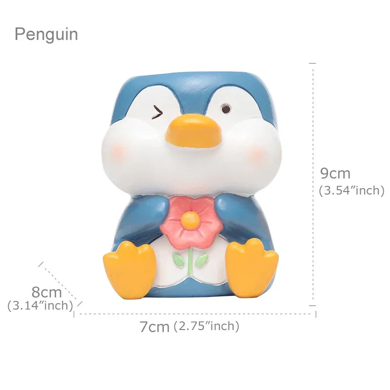 Finn Animal Resin Planter & Desk Organizer