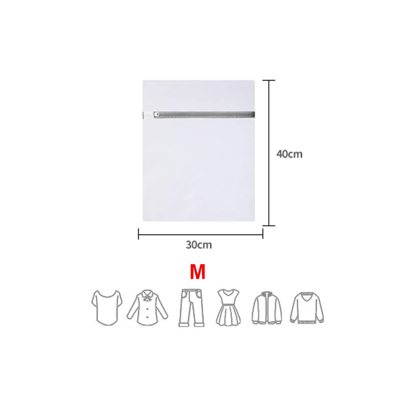 Mesh Laundry Bags with Zipper for Washing Machine (Single or 4-Pack)