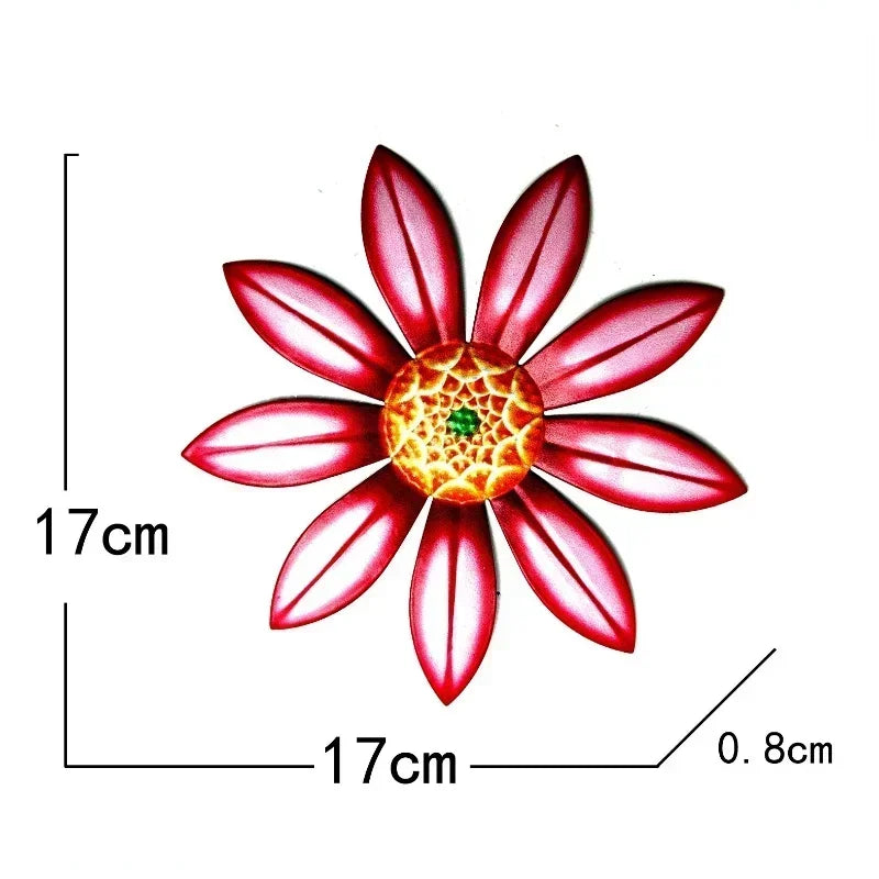 Aster Folk Art Metal Flower Wall Decor
