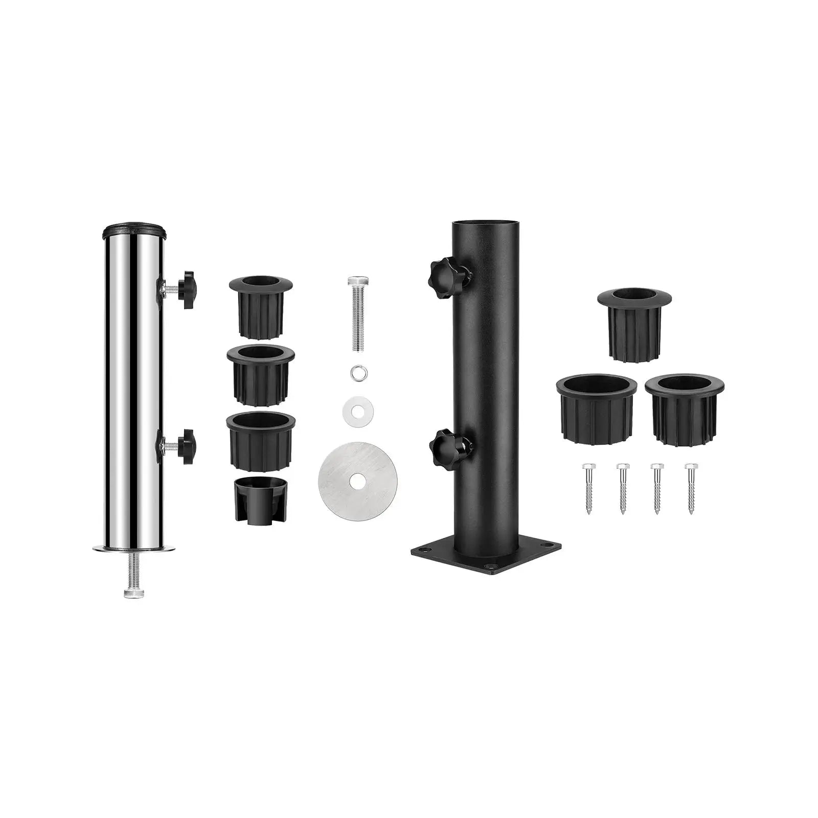 Stainless Steel Outdoor Umbrella Stand Base for Patio, Balcony, or Garden