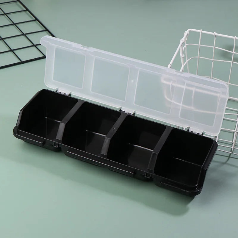 3-Compartment Plastic Small Parts Organizer Box