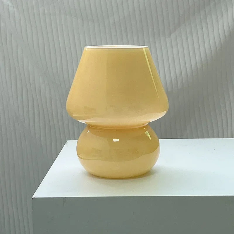 Rowan Glass Mushroom Table Lamp for Bedroom or Bedside