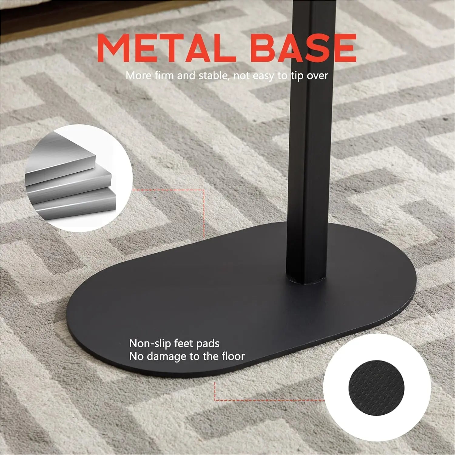 Freestanding Adjustable Bathtub Side Table Tray