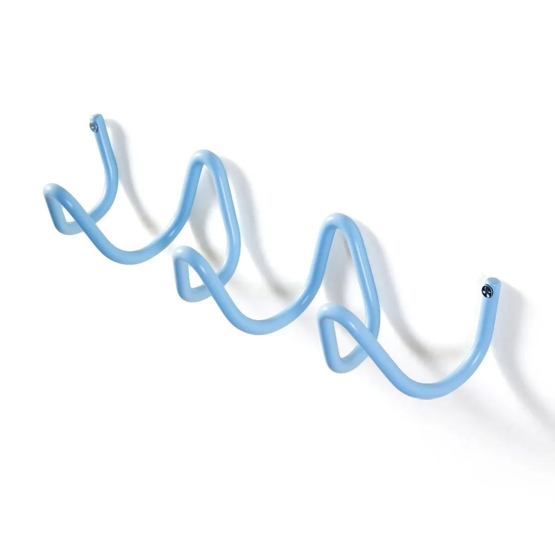 Wave Wall-Mounted Metal Coat Hooks