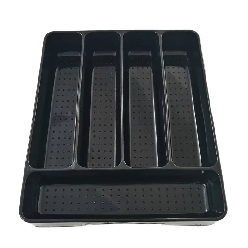 Adjustable Kitchen Drawer Organizer Tray for Utensils and Cutlery