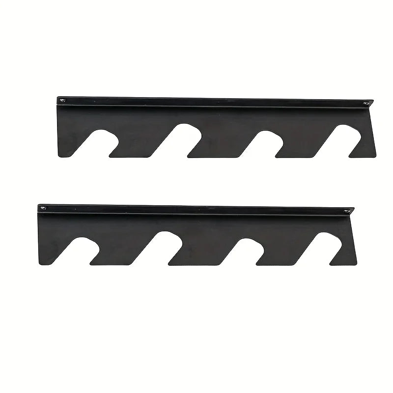 Wall-Mounted Iron Tool Rack for Garage, Shed, or Garden Storage
