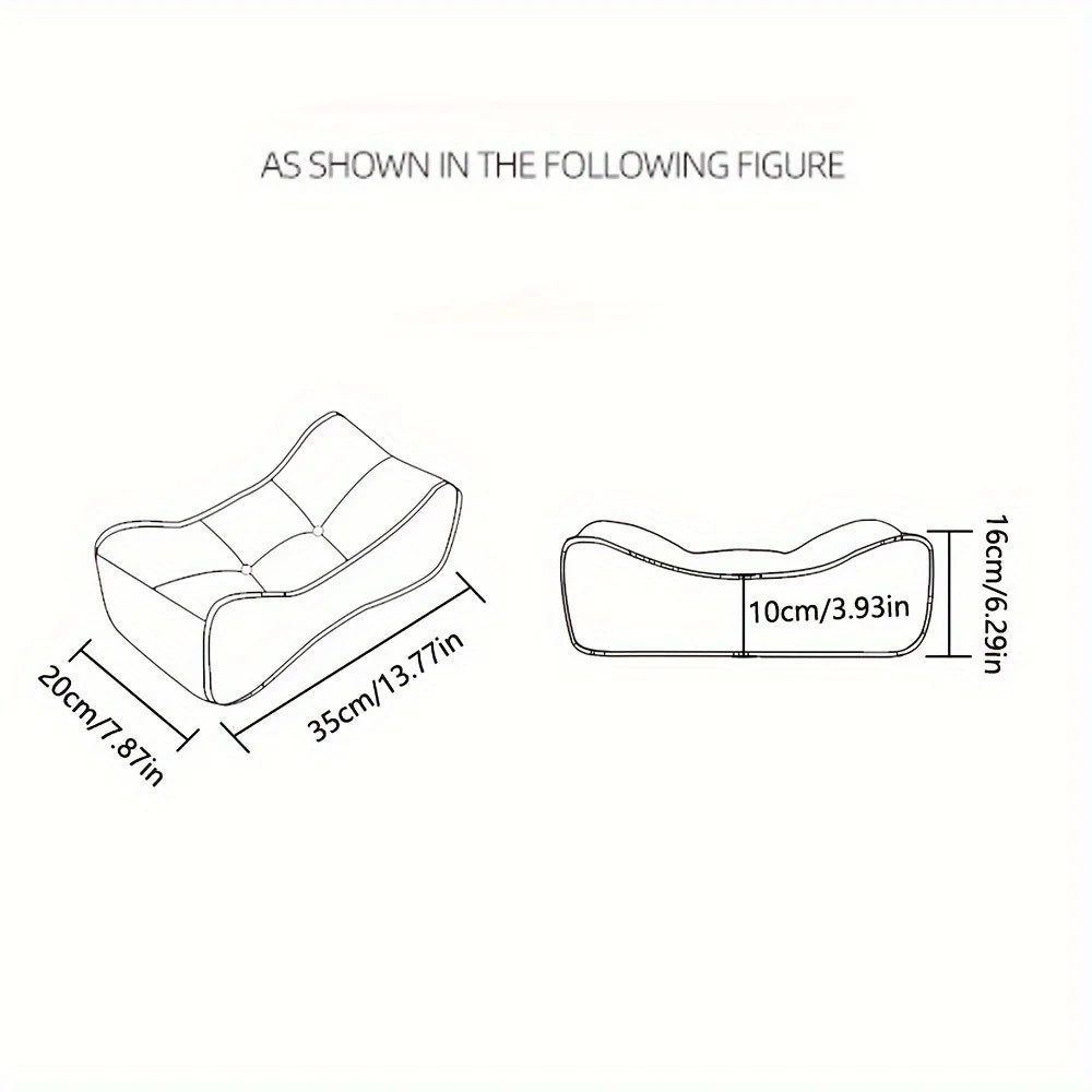 U-Shape Lumbar Support Cushion for Chairs – Soft Polyester Blend