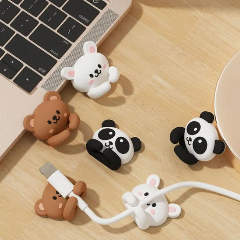 Animal Cable Clips Set – Self-Adhesive Cord Holders for Desk & Wall