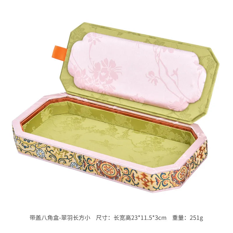 Floral Fabric Jewelry Trays for Bedroom or Vanity Organization