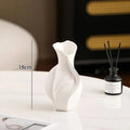 Isla Abstract Ceramic Vase for Tabletop or Shelf Decor