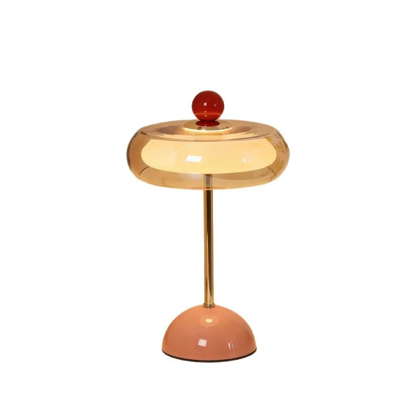 Clementine Mushroom Table Lamp – Rechargeable Modern Bedside Light