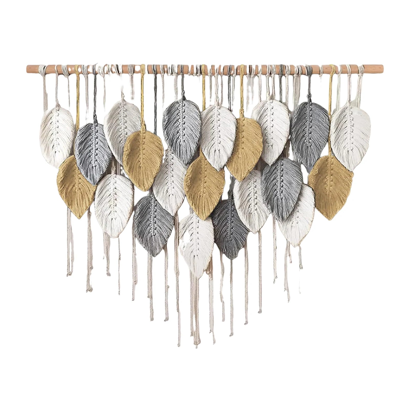 Rowan Leaf Macrame Wall Hanging Tapestry