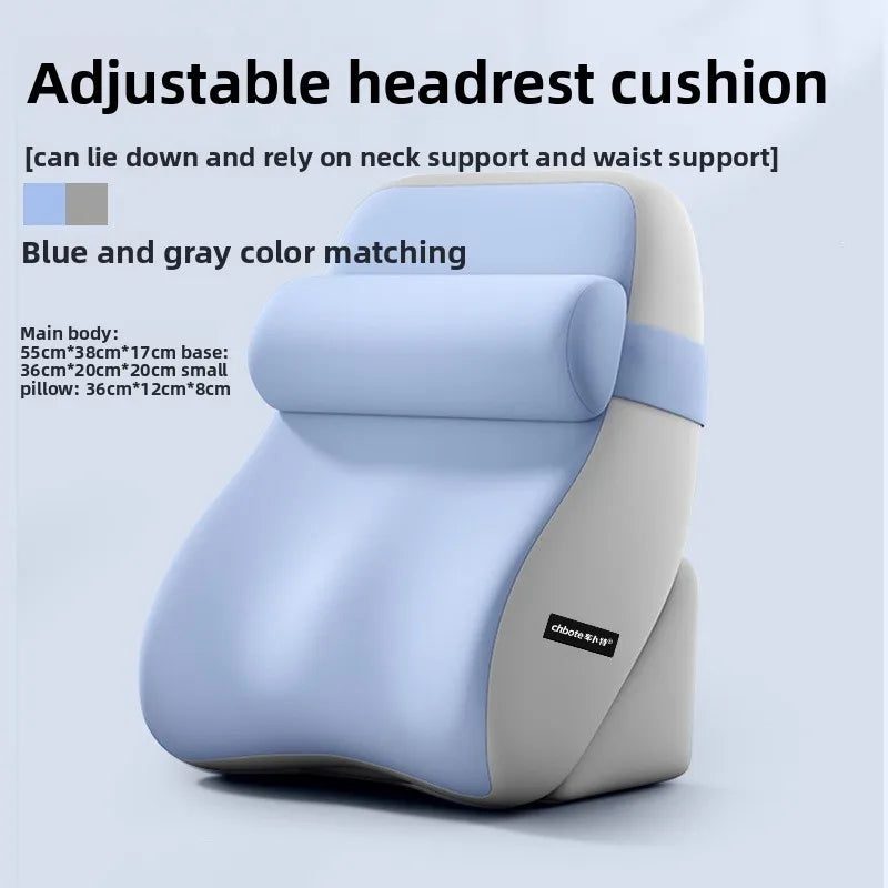 Ergonomic Wedge Reading Pillow with Neck and Lumbar Support