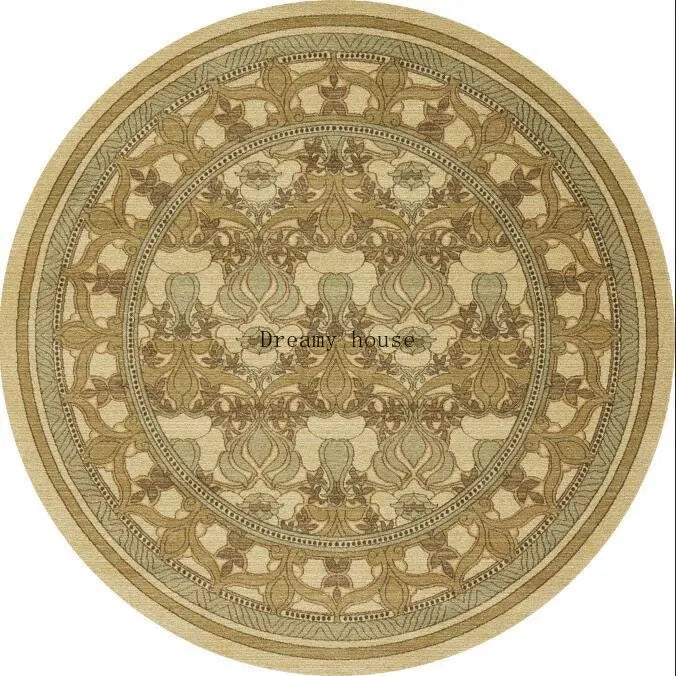 Adara Vintage Round Persian-Style Rug for Living Room or Bedroom