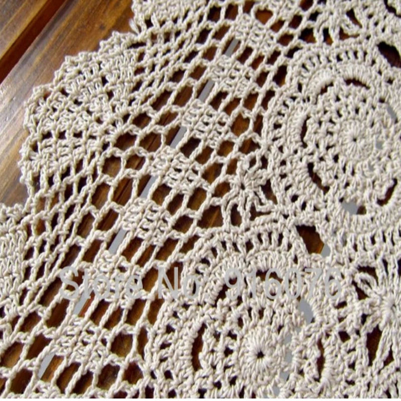 Willow Crochet Table Runner in Handcrafted 100% Cotton for Dining & Living Room Decor