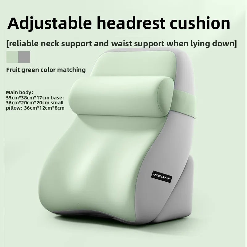 Ergonomic Wedge Reading Pillow with Neck and Lumbar Support