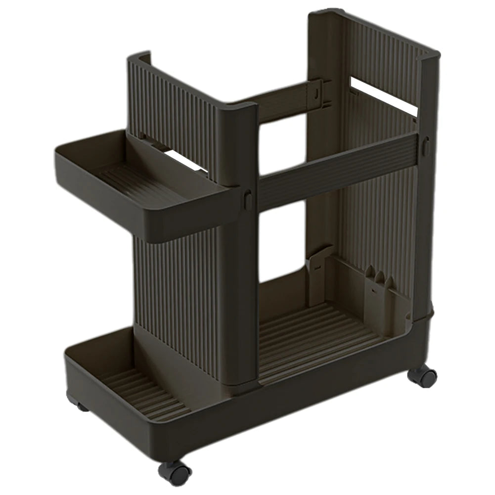 Rolling Home Gym Organizer Cart for Yoga Mats & Weights