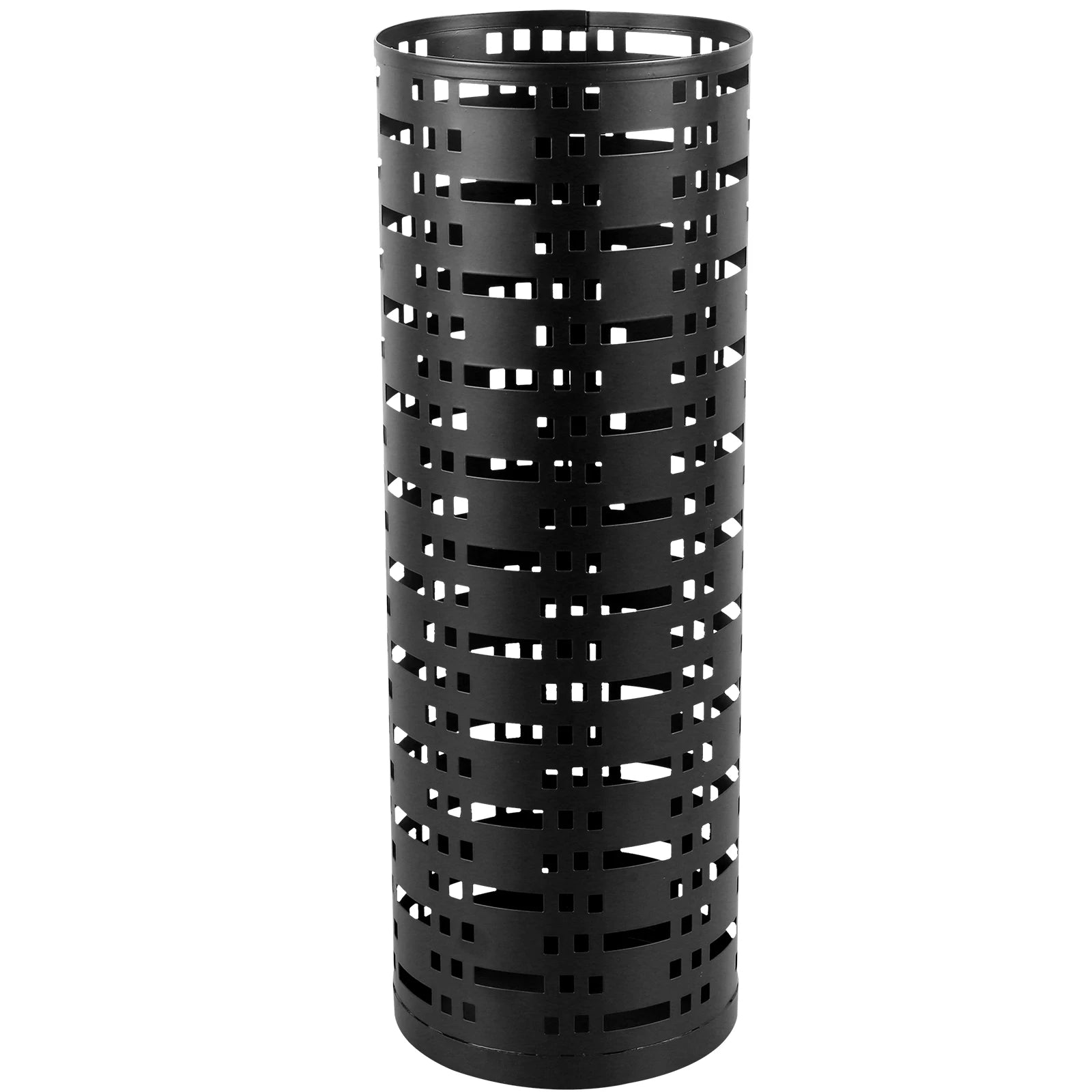 Metal Umbrella Stand with Hooks for Entryway or Office Organization