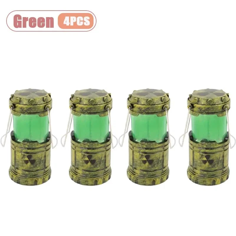 Mini Nuclear Reactor Lantern Night Light – Sci-Fi Decor with Green LED Glow