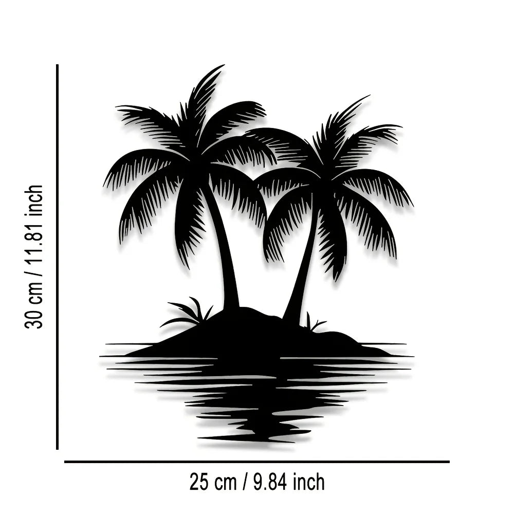 Lakeview Round Metal Wall Art