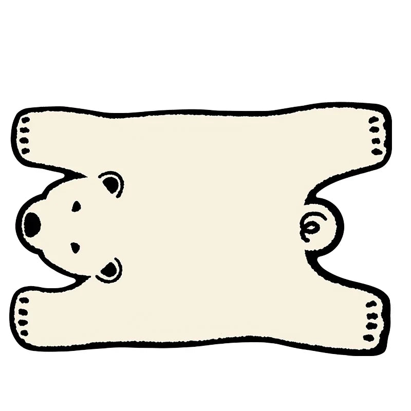 Cartoon Animal Shaped Bath Mat – Soft Anti-Slip Rug for Bathroom, Bedroom, or Nursery