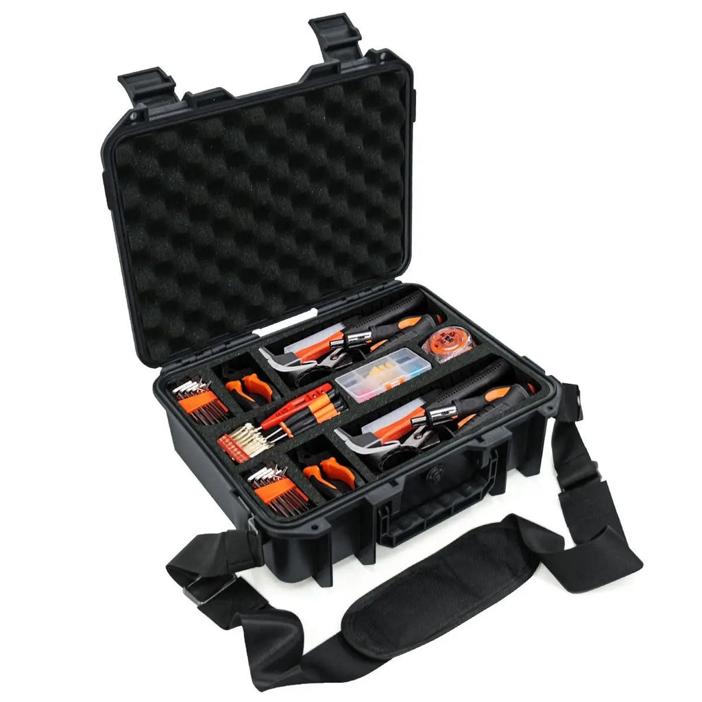 Waterproof Hard-Shell Tool & Electronics Storage Case – 250 x 200 x 76 mm