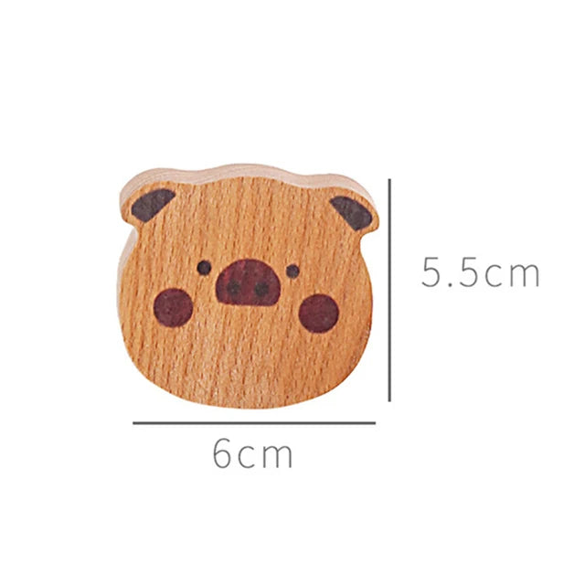 Woodland Animal Solid Wood Wall Hook