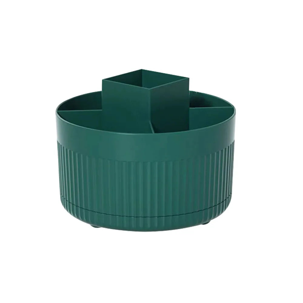 Rotating Makeup Organizer with Compartments for Vanity or Desk