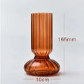 Lynna Striped Colorful Glass Vase for Modern Tabletop & Shelf Decor