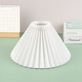 Mori Pleated Fabric Lampshade – Cone Light Cover for Table or Floor Lamps