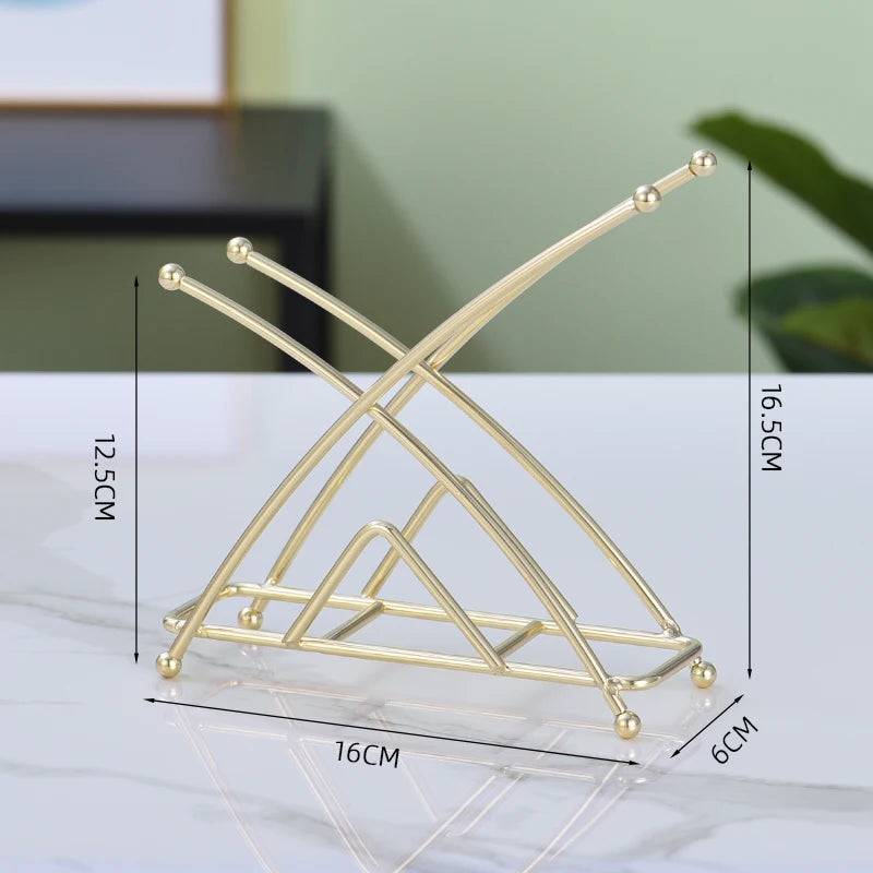 Modern Metal Napkin Holder for Kitchen or Dining Table
