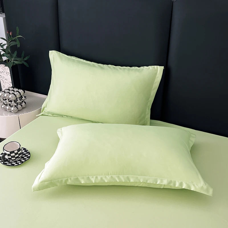 Classic Solid Color Pillowcase Set – Cotton Blend, 2-Pack
