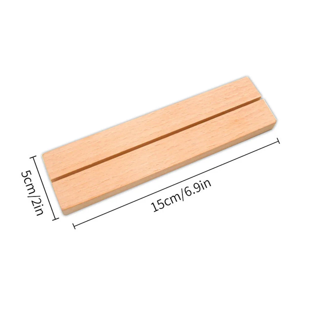 wood base for freestanding acrylic mirror with size dimensions