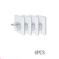 Clear Acrylic Adhesive Shelf Brackets for Cabinets and Closets