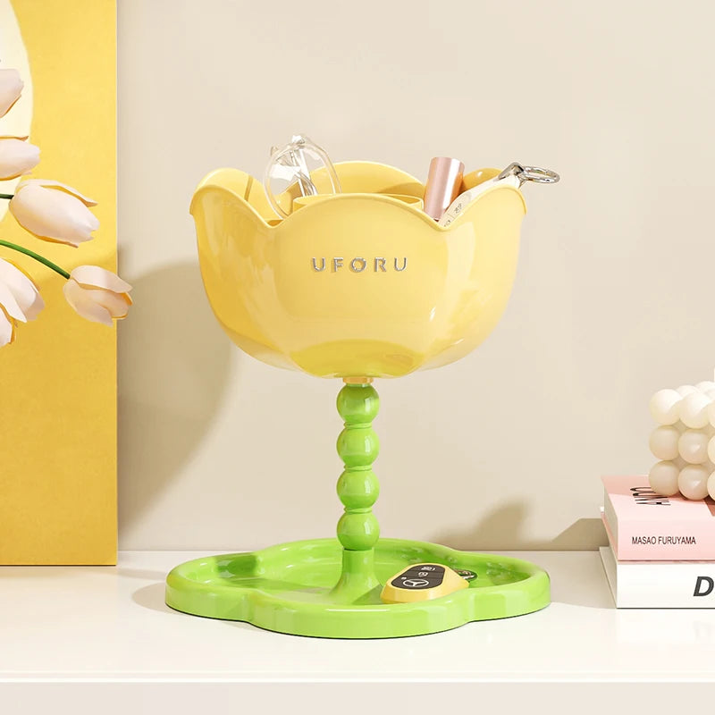 Flora Double-Tier Organizer Stand for Entryway or Bedroom