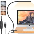 Dimmable LED Clip-On Desk Lamp with Flexible Gooseneck for Reading & Home Office