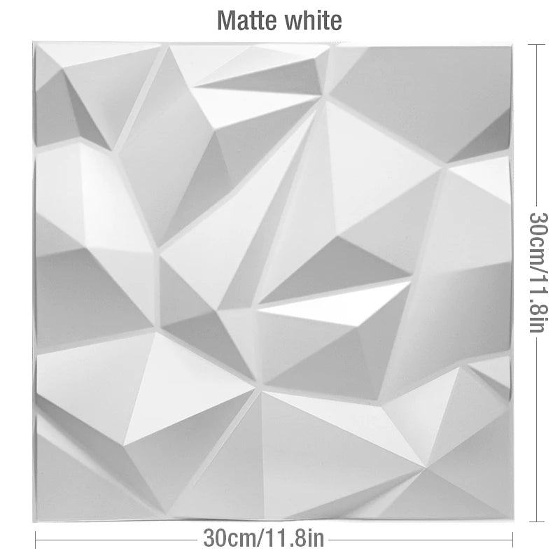 Facet 3D Geometric Wall Panel, 30x30cm